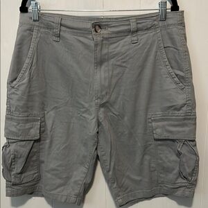 Wrangler Relaxed Fit Men's Gray Cargo Shorts